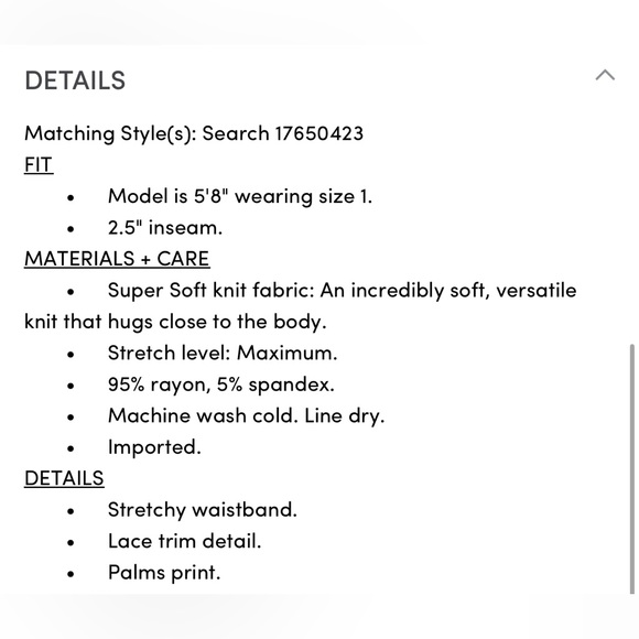 Torrid Super Soft Lace Trim Short - Picture 6 of 6